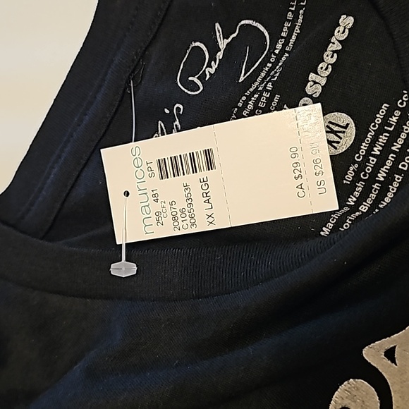 NWT Maurices black and white Memphis Elvis Presley band tee Size XXL - Picture 5 of 10